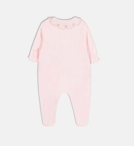 Ruffle -detail Long-sleeve Pajamas