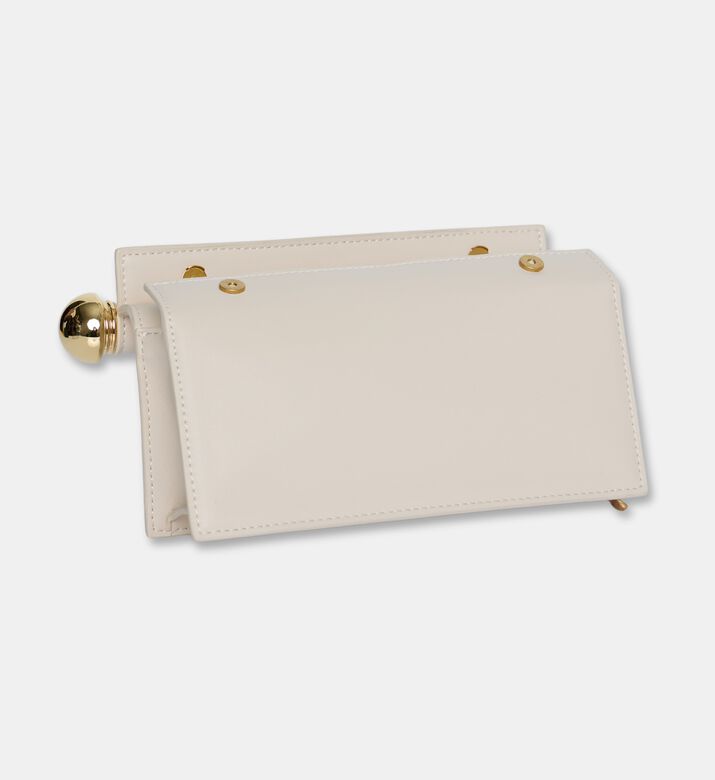 JW PEI Holly Metal Pendant-embellished Clutch, Light-brown, Packshot View