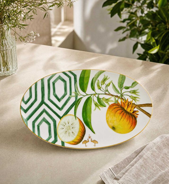 Vista Alegre Amazonia Oval Plate, Model View