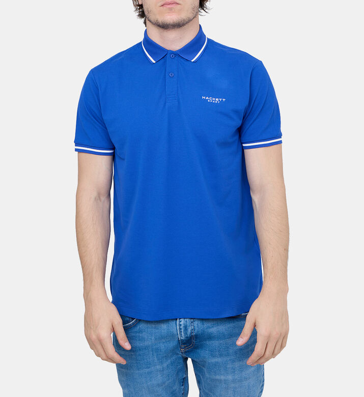 Embroidered Logo Tipped Polo Shirt