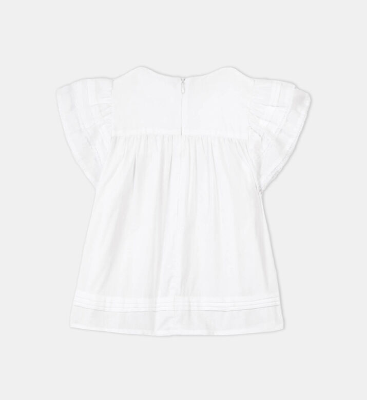 بلوزة هيبيسكس مكشكشة للفتاة