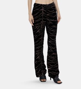 Zadig et Voltaire Glitter-print Flared Pants, Model View