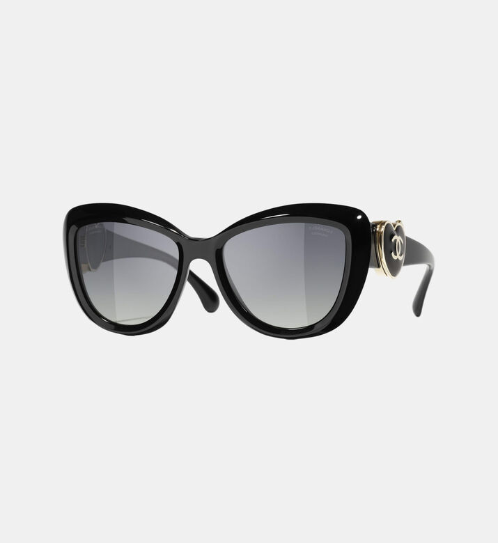 Heart-embellished Cat-eye Sunglasses