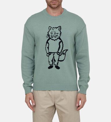 Dressed Fox Intarsia Jumper