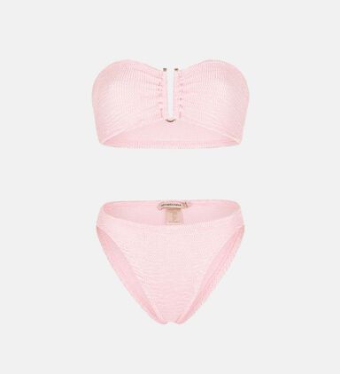 Frida Wrinkled-effect Bandeau Bikini