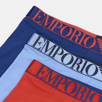 Contrasted Logo-waist 3-piece Boxers Set