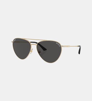Crystal Accents Aviator Sunglasses