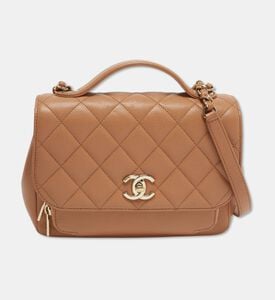 Chanel Preowned Chanel Business Affinity Beige Caviar Quilted Flap Bag, Packshot View
