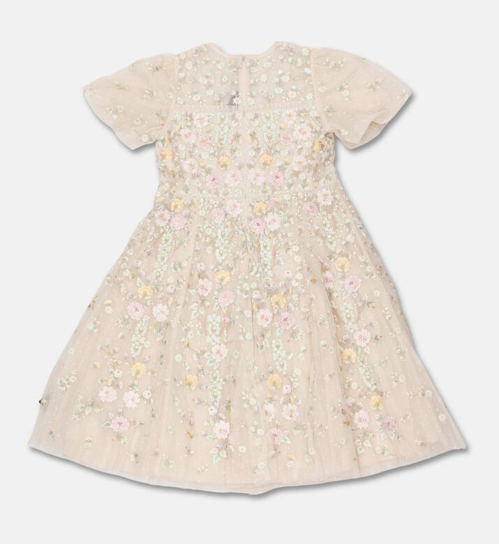 Needle & Thread Dress Garden Puff, Cream, 12y, Packshot View