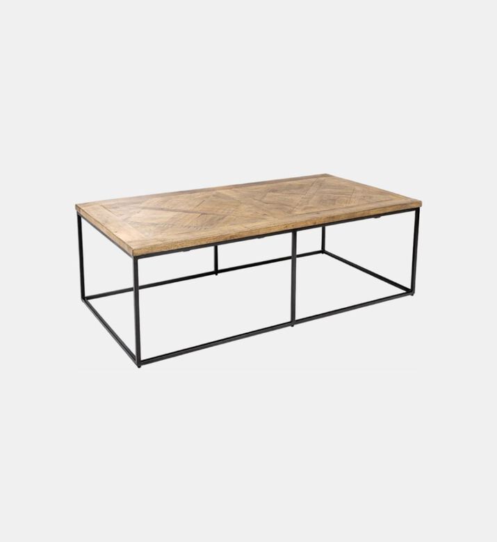 طاولة القهوة بارق بأرجل أنبوبية مربعة