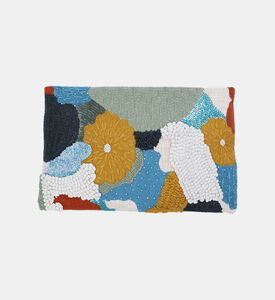 Farias Embroidered Print Pillow