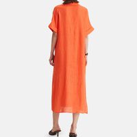 Short-sleeve Midi Dress