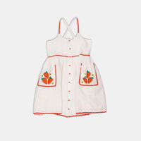 Embroidered Strawberry Dress