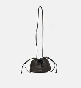 Strathberry Charlotte Drawstring Closure Bag, Black, Packshot View