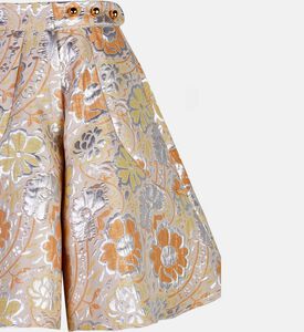 شورت مطرز بأزهار