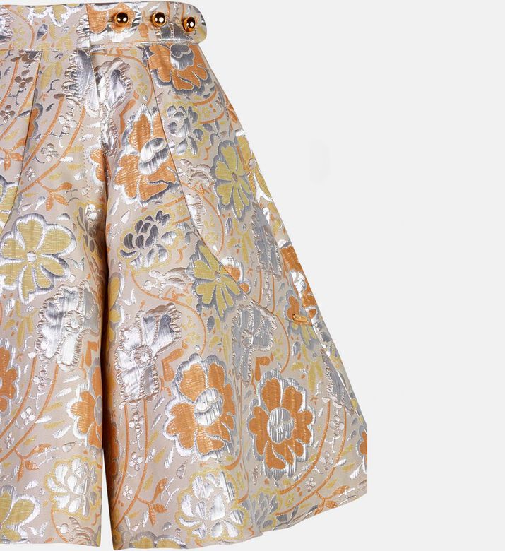 Floral Embroidered Shorts