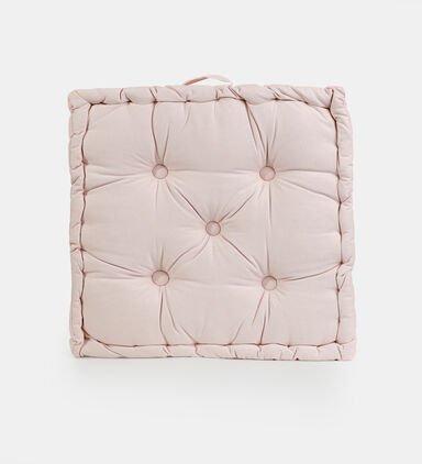 Square-shaped Flower Cushion
