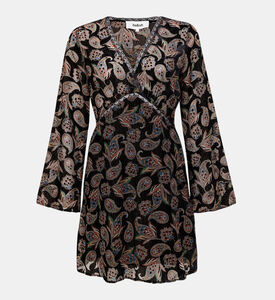 فستان روبن قصير بطبعة