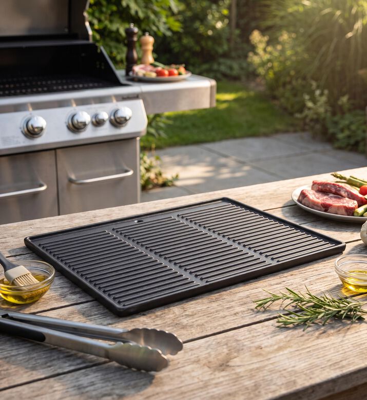 Barbecook Universal Cast Iron Cooking Griddle, Packshot View
