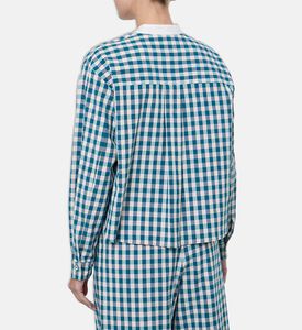 Forte-Forte Gingham Button-up Shirt, Model View