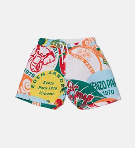 شورت سباحة بطبعة رسومات على كامله