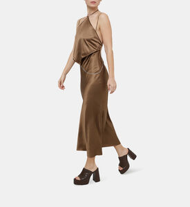 Waist Chain Two-piece Midi Dress Waist Chain Two-piece Midi Dress