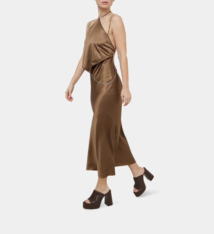 Waist Chain Two-piece Midi Dress Waist Chain Two-piece Midi Dress