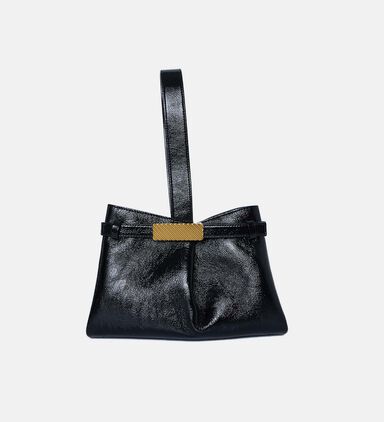 Span Leather Bar Hardware Clutch