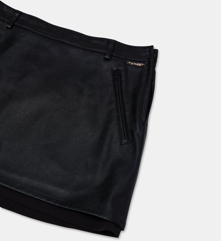 Twinset Coated Mini Skirt, Packshot View