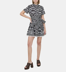 Abstract Printed Mini Dress Abstract Printed Mini Dress