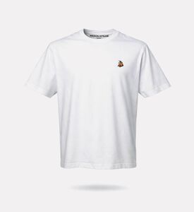 Maison Kitsune Embroidered Fox T-shirt, White, S, Packshot View