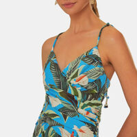 Anthurium Garden Lenzing Ecovero Euroflax Maxi Dress