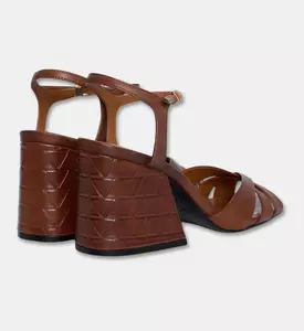 Schutz Geometric Block-heel Sandal, Packshot View