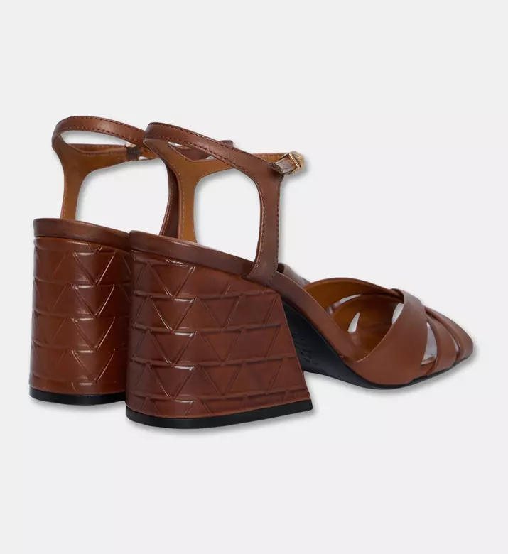 Schutz Geometric Block-heel Sandal, Packshot View