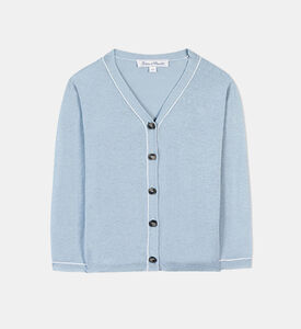 Boy Linen Cotton Knitted Cardigan