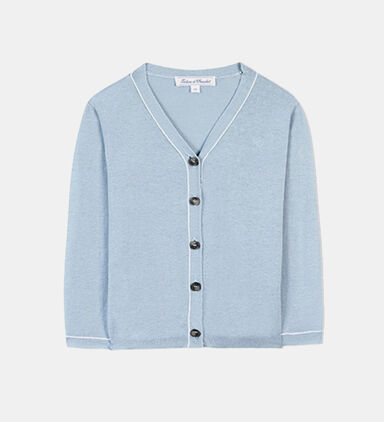 Boy Linen Cotton Knitted Cardigan