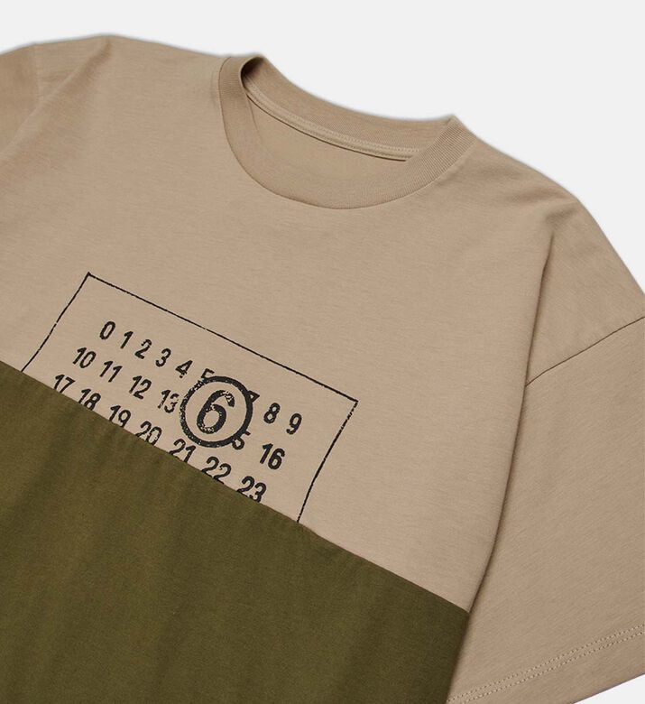 Two-tone Crewneck Short-sleeve T-shirt