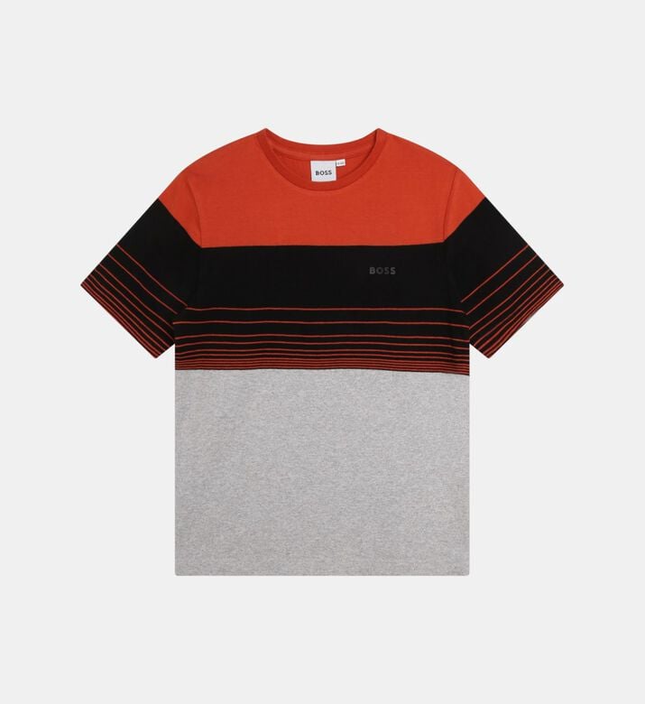 Cotton Jersey Tri-color T-shirt