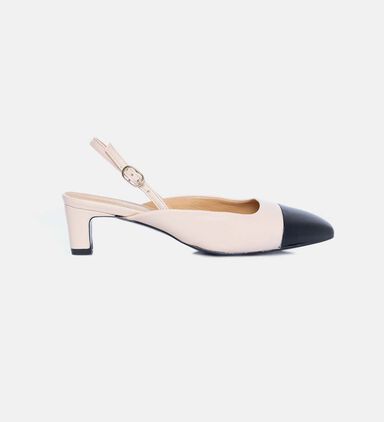 Lindy Bicolor Leather Pumps