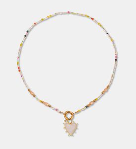 My Little Thieves Necklace White Heart, Packshot View