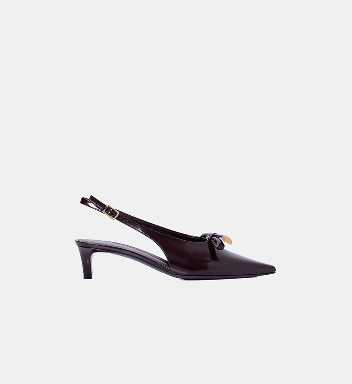 Roberto Festa Pointed-toe Slingback Heels, Brown, Eu-38.5, Packshot View