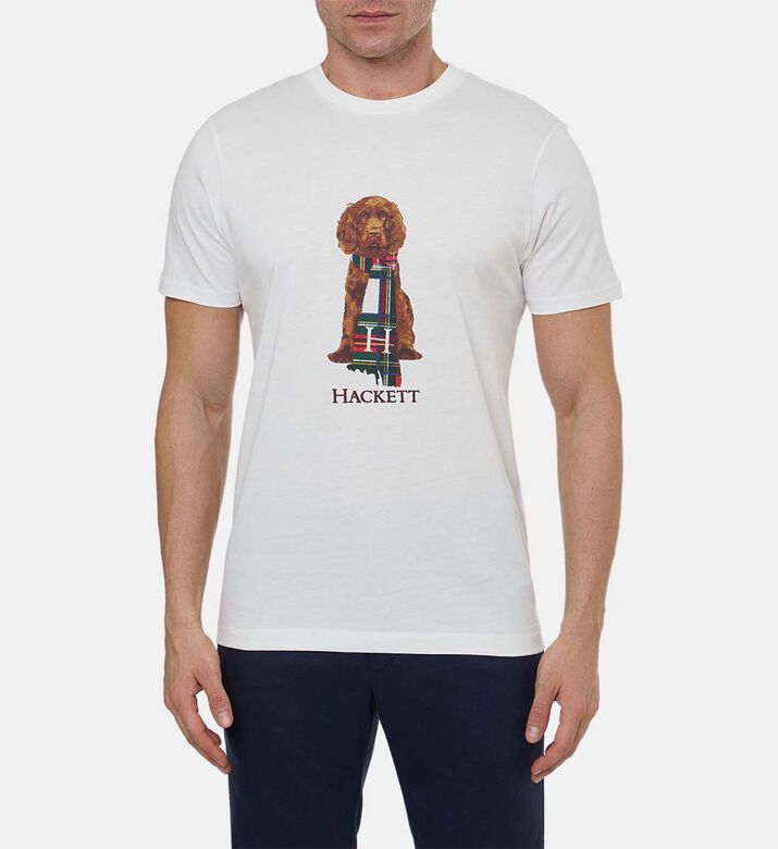 Hackett London Ts Heritage, Off-white, S, Model View