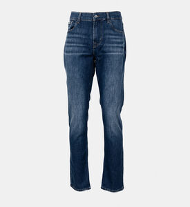 بنطال جينز سليمي بخصر متوسط