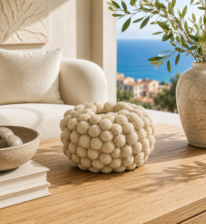 Light and Living Sea Round-shape Urchin Vase, Packshot View