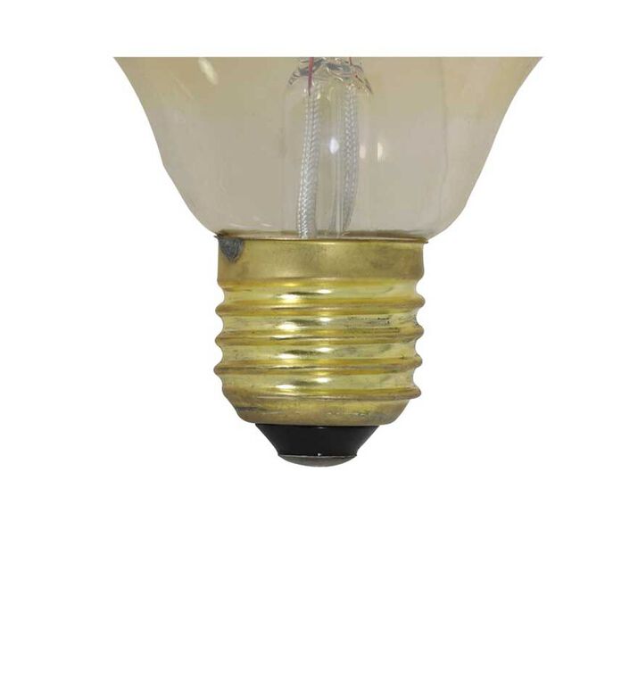 Light and Living Angelo Glass Angular Amber Led Light, Gold, 6.5-cm, Packshot View