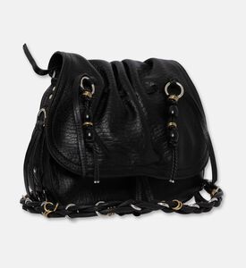 Isabel Marant Bolton Beaded Ruched Shoulder Bag, Black, Packshot View