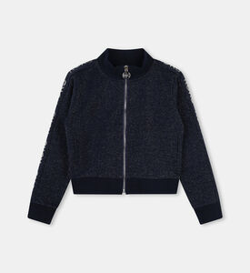 كارديغان بأكمام مخططة بلوغو