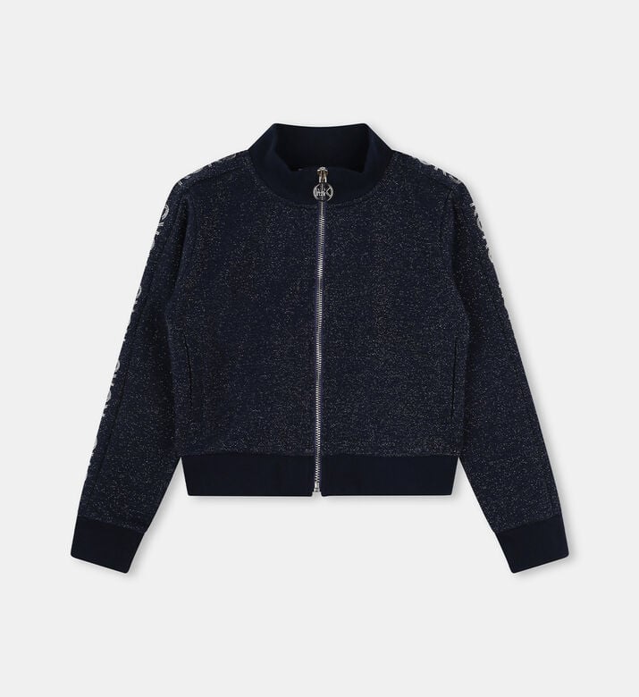 Logo Stripes Sleeves Cardigan