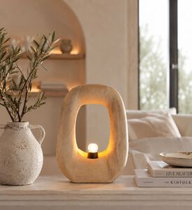 Light and Living Kelafo Metal Table Lamp, 33x10x40-cm, Brown, Packshot View