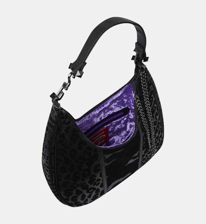 Sprayground Black Hobo Shark Shoulder Bag, Packshot View